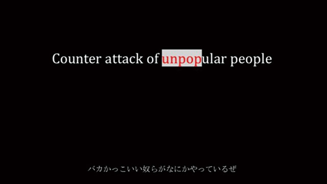 Counter attack unpopular people